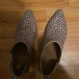 Cheetah print bootie